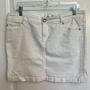 Inc denim Jean Skirt sz 12 with bling!